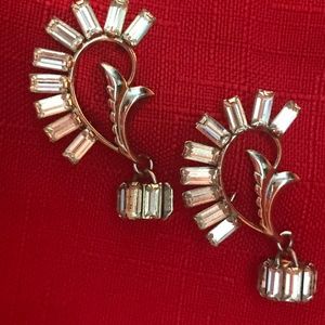 Vintage Rhinestone Scatter Pin Pair